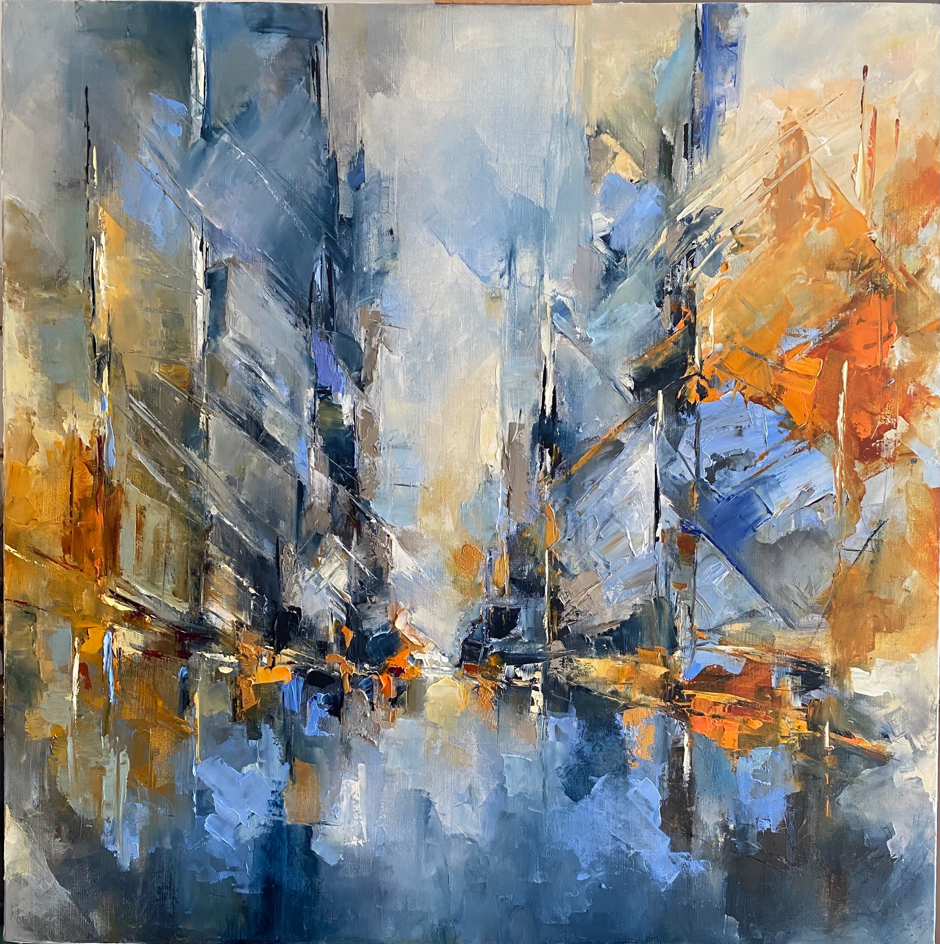 Lumière dans la ville 100x100