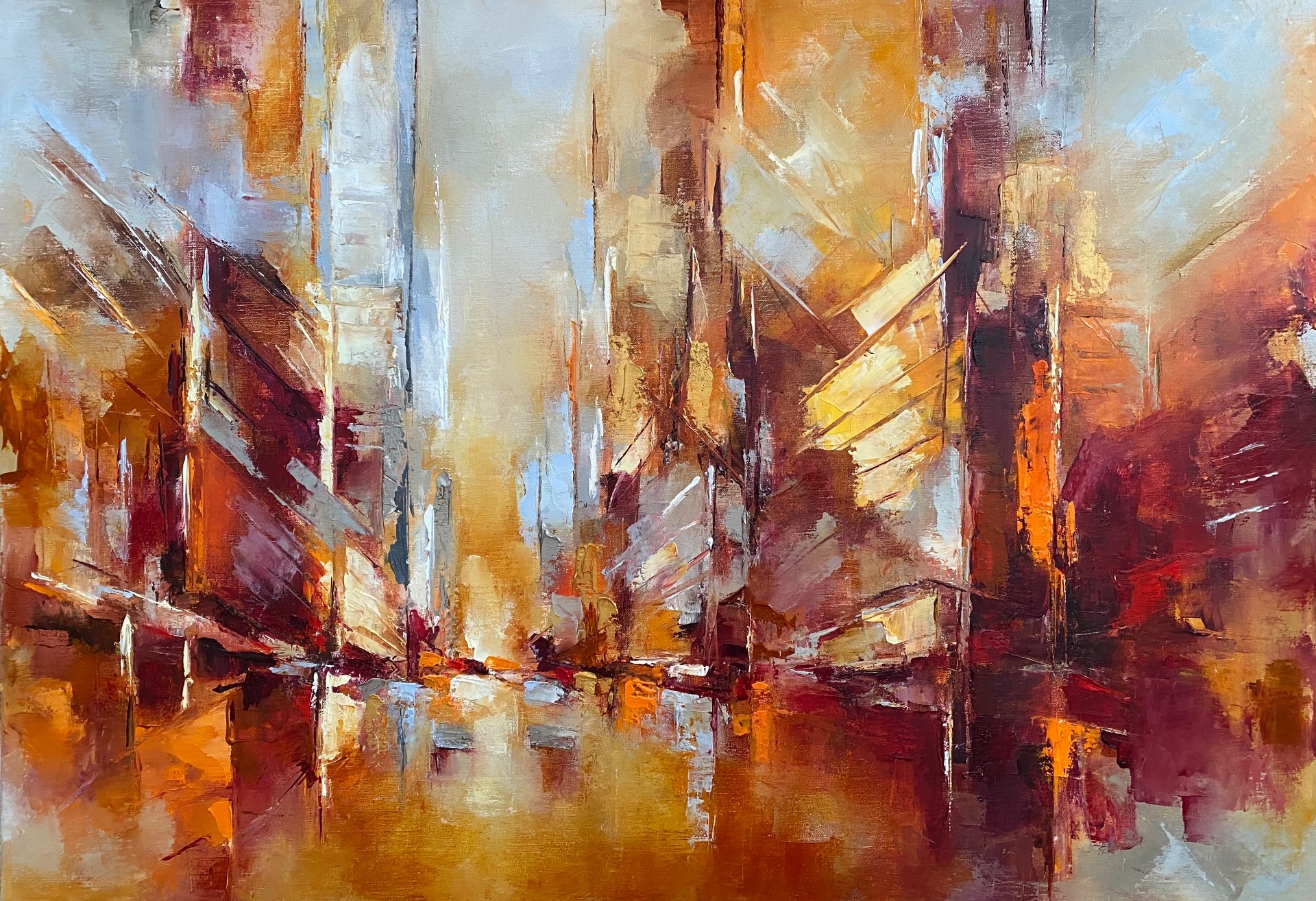 Ville de braise 100x70